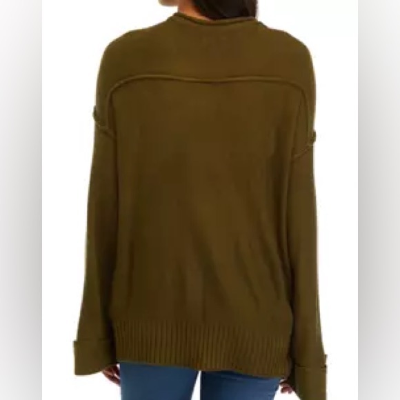 NWT wonderly drop shoulder sweater XXL Fall olive - Picture 2 of 3
